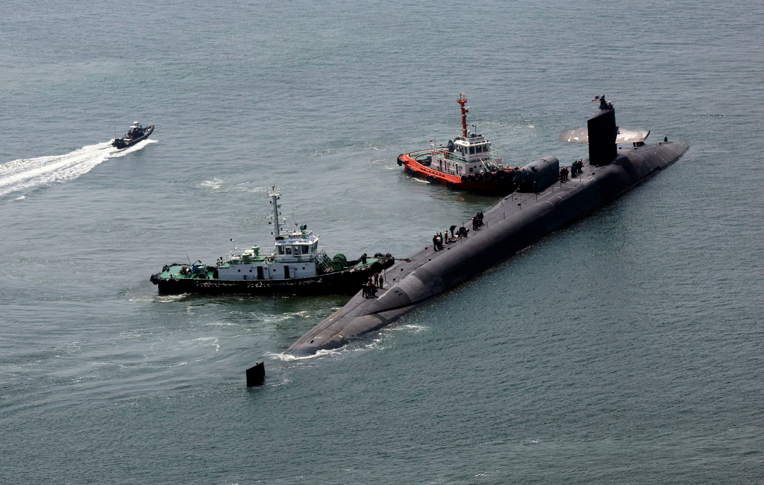 Submarino nuclear estadounidense recala en puerto surcoreano