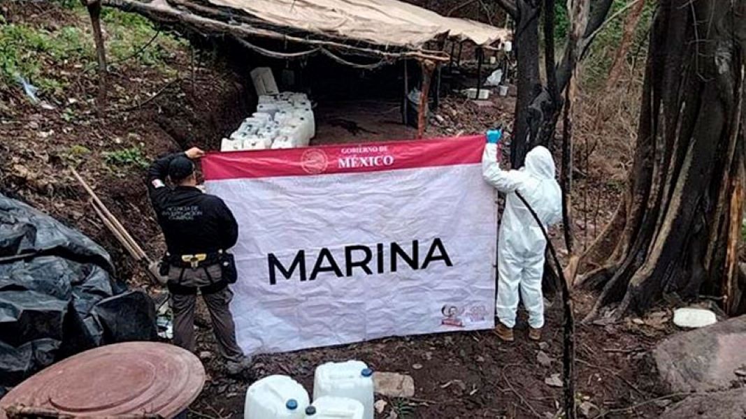 Marina desmantela 104 laboratorios clandestinos de drogas sintéticas