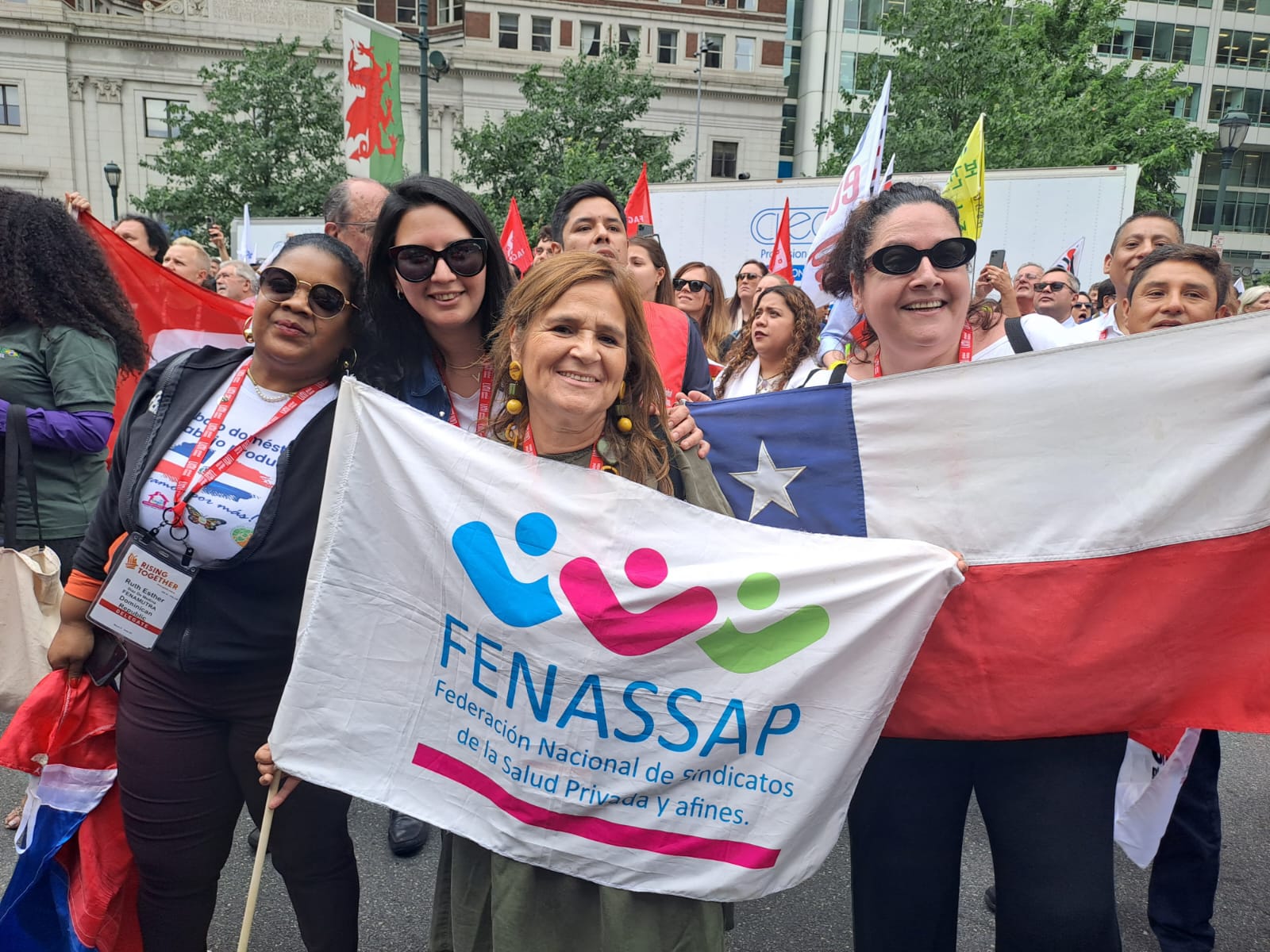 Sindicalistas chilenas participaron en Conferencia Mundial de Mujeres de la UNI Global Union en Filadelfia, EEUU