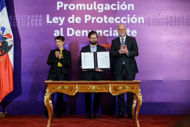 Presidente Boric promulga ley de Protección al Denunciante ratificando compromiso del Estado en la lucha contra la corrupción