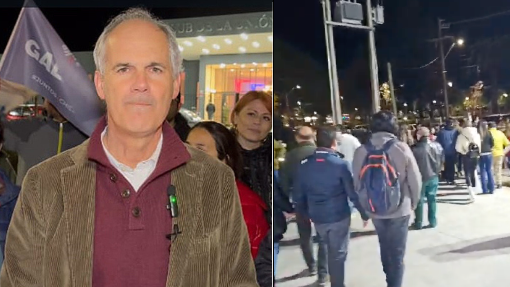 Terminaron todos en la calle: Falso aviso de bomba aguó el cierre de campaña de Rodrigo Galilea, candidato a la presidencia de RN