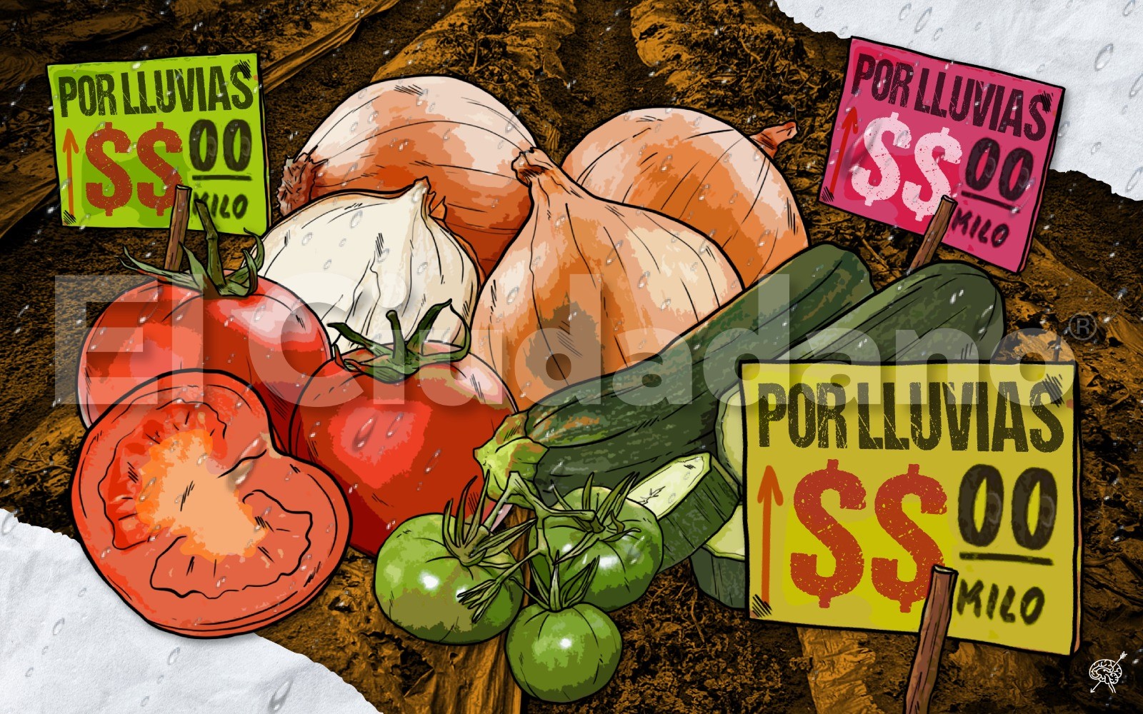 Temporada de lluvias dispara precios de hortalizas en Puebla