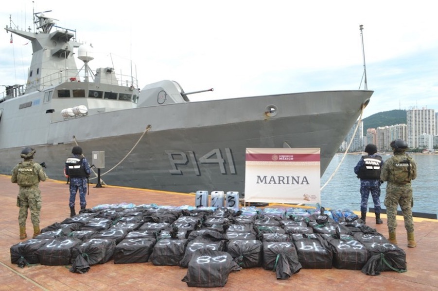 Aseguran más de 2 mil kilos de cocaína en costas mexicanas