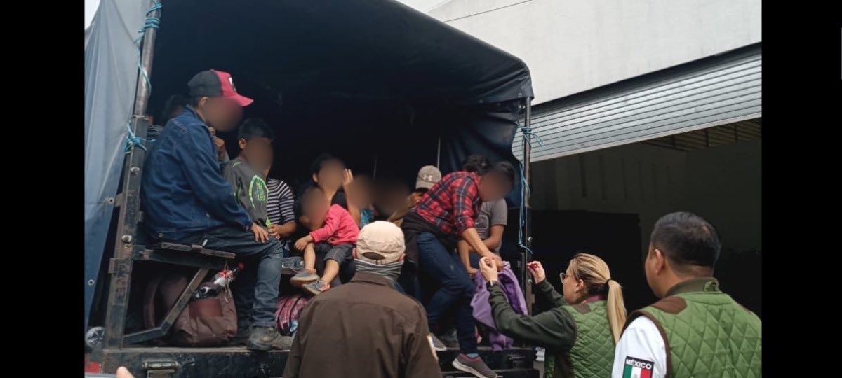 INM rescata a 491 migrantes en Yehualtepec, Puebla