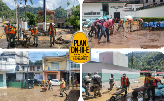 Activan Plan DN-III por fuertes lluvias en Zongolica, Veracruz