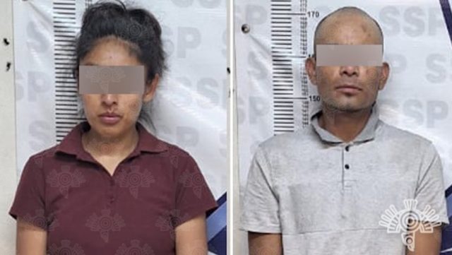 Detienen a pareja por robo a casa habitación en Texmelucan