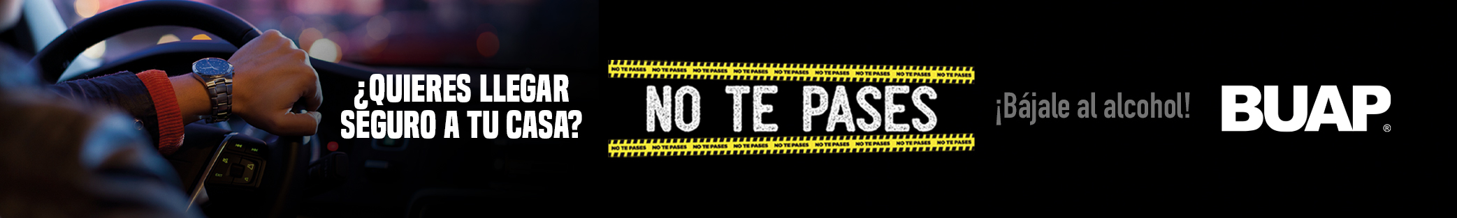 BUAP banner llegar seguro a casa