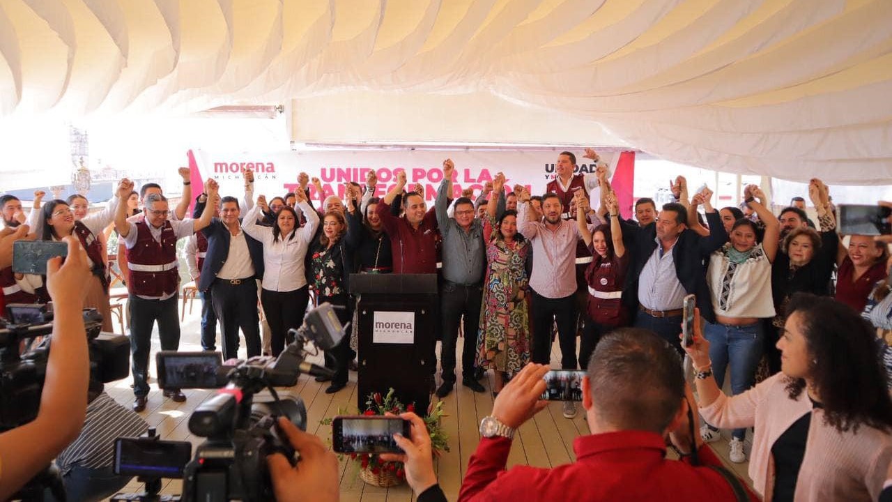 Sheinbaum suma apoyo de morenistas en Michoacán