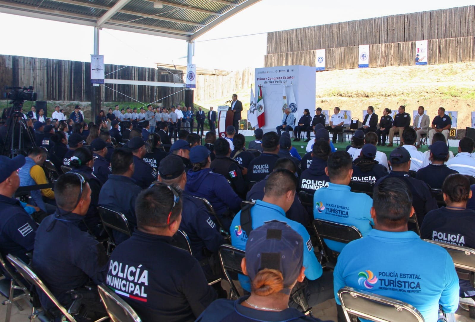 Inauguran Congreso Estatal de Tiro Policial para mejorar seguridad en Puebla