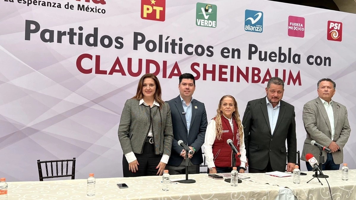 Se suman en Puebla al proyecto Sheinbaum, Nueva Alianza, FxM y PSI