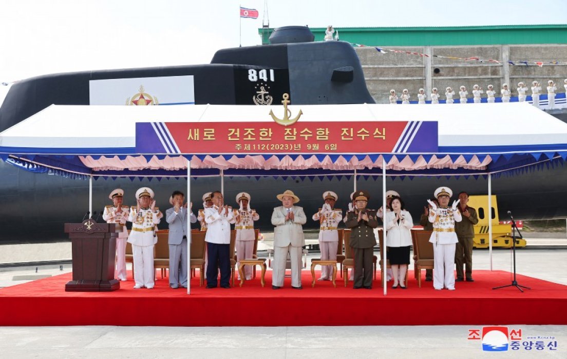 Corea del Norte presentó su primer submarino táctico de ataque nuclear en la conmemoración de su aniversario