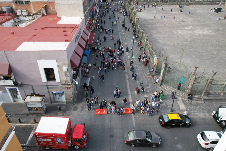 Eduardo Rivera niega daño patrimonial por obras frente a Catedral de Puebla