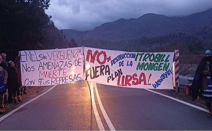 Comunidades mapuche pewenche del Alto Biobío se manifiestan por afectaciones de represas Ralco y Pangue de empresa Enel