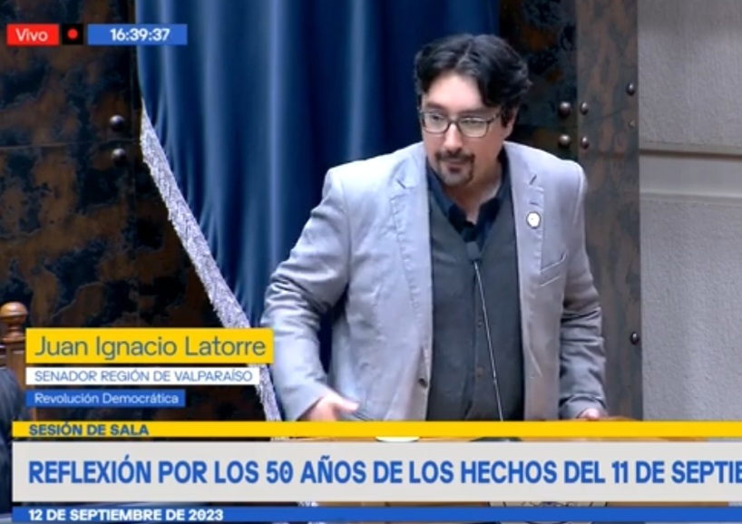 Senador Latorre: “Nunca más a los golpes de Estado, nunca más a la violación a los derechos humanos, democracia siempre”