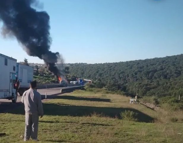 Otro accidente en Arco Norte; ahora explota pipa con gas