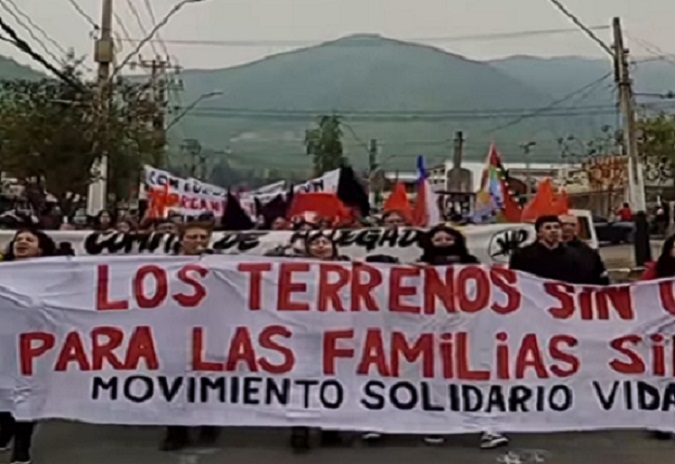 Comités por la vivienda del norte de Santiago realizaron masiva marcha por sus demandas sociales