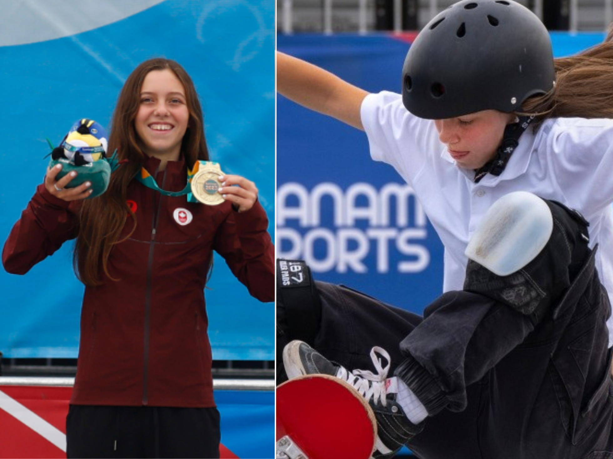 Sorprendente hazaña en los Juegos Panamericanos: Adolescente de 13 años ganó el oro en la competencia de skateboarding femenino