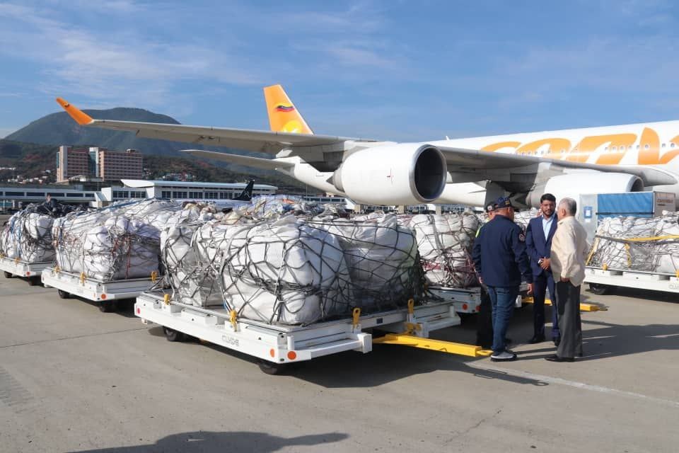 Venezuela envía 26 toneladas de ayuda humanitaria para México