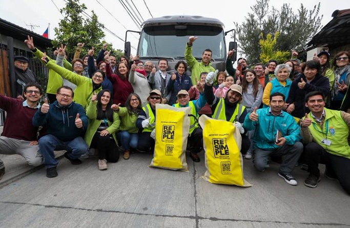 En Renca partió la primera recolección nacional casa a casa de envases reciclables de la Ley Rep  