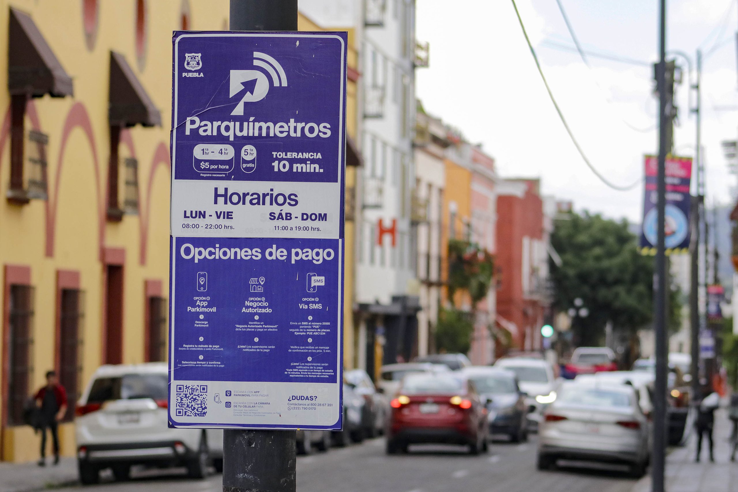 Comuna de Puebla extiende cobro de parquímetros a más calles