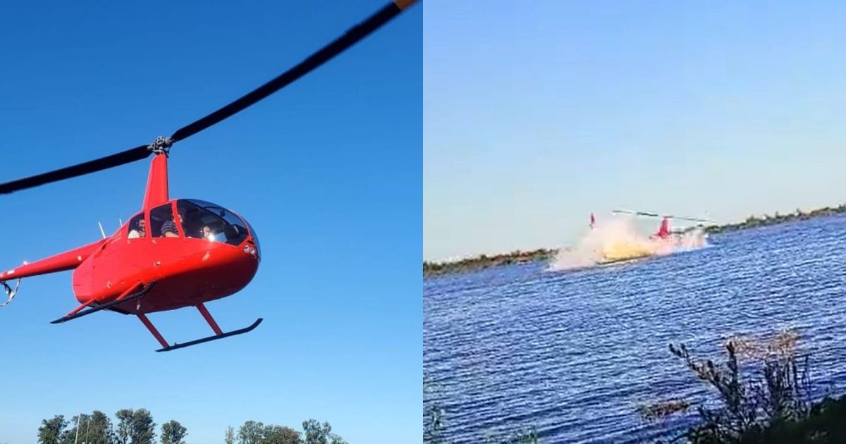 Tragedia en Argentina: Helicóptero se estrelló en el río Paraná y piloto falleció