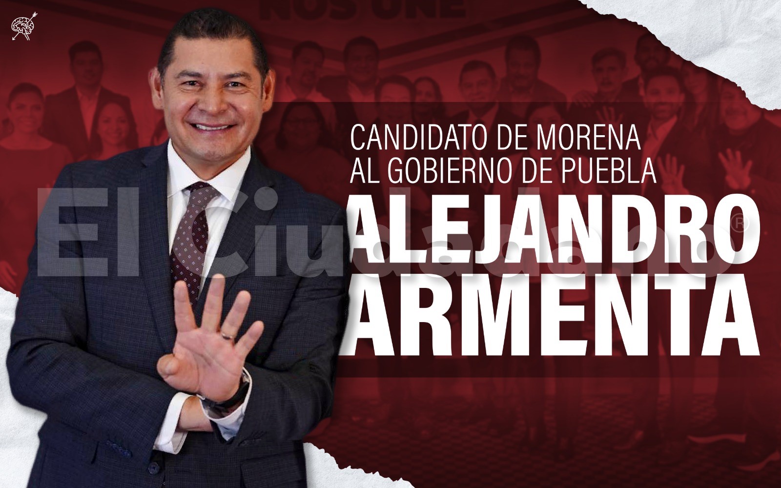 Alejandro Armenta va con Morena por la gubernatura de Puebla