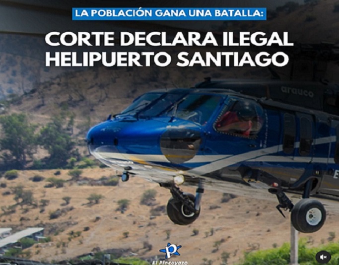 Revés judicial a ex ministros de Piñera por conflicto helipuerto en Huechuraba: Pobladores logran sentencia favorable en Corte de Santiago