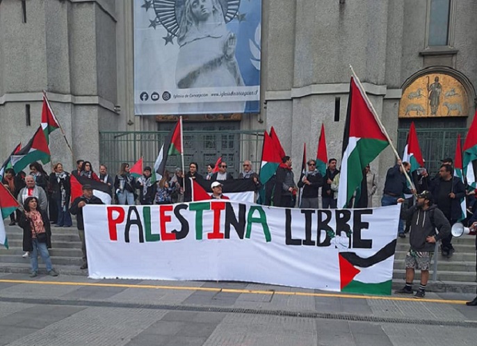 “No es guerra, es genocidio”: Concurrida manifestación en Concepción por Palestina