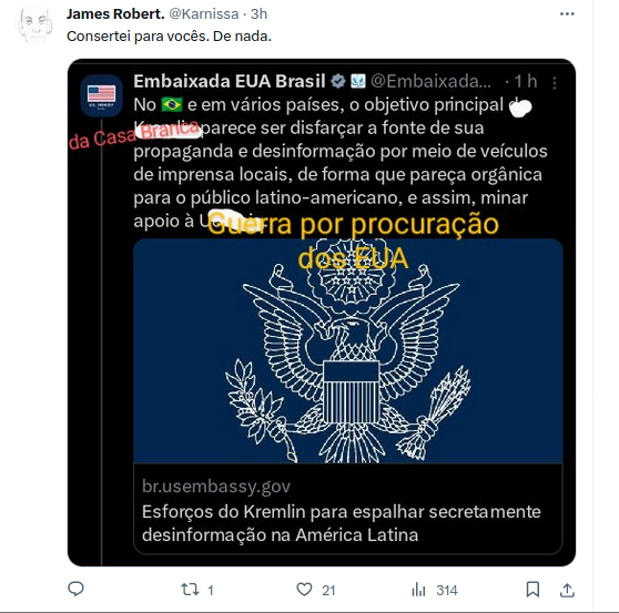 Brasileños se ríen con denuncia de Departamento de Estado de EE.UU. de que El Ciudadano es parte de una conspiración rusa