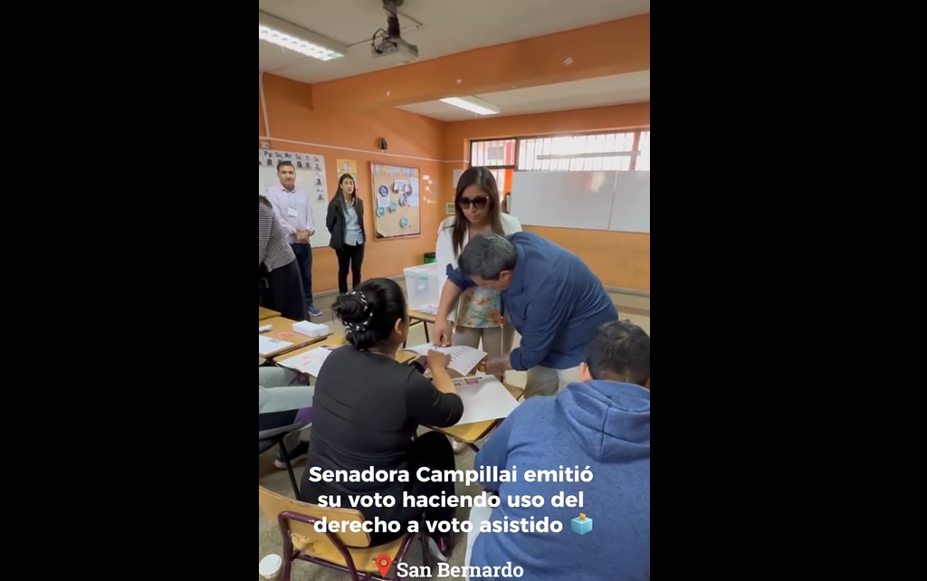 Senadora Campillai usó el derecho de voto asistido: «Cada opinión cuenta para la construcción de una sociedad más inclusiva y justa»