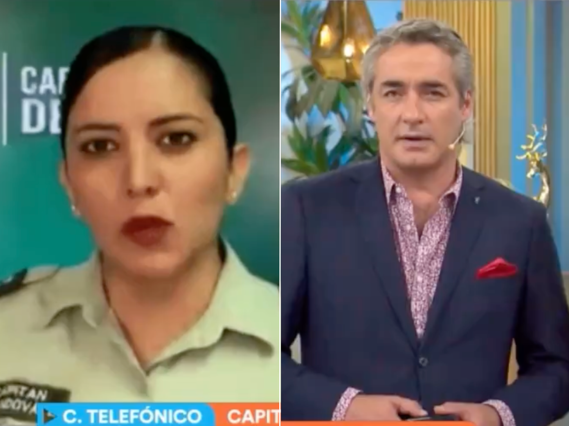 ¿Censura en Canal 13? Capitana de Carabineros desmintió en vivo a panelista del matinal y el canal eliminó el fragmento de sus redes sociales