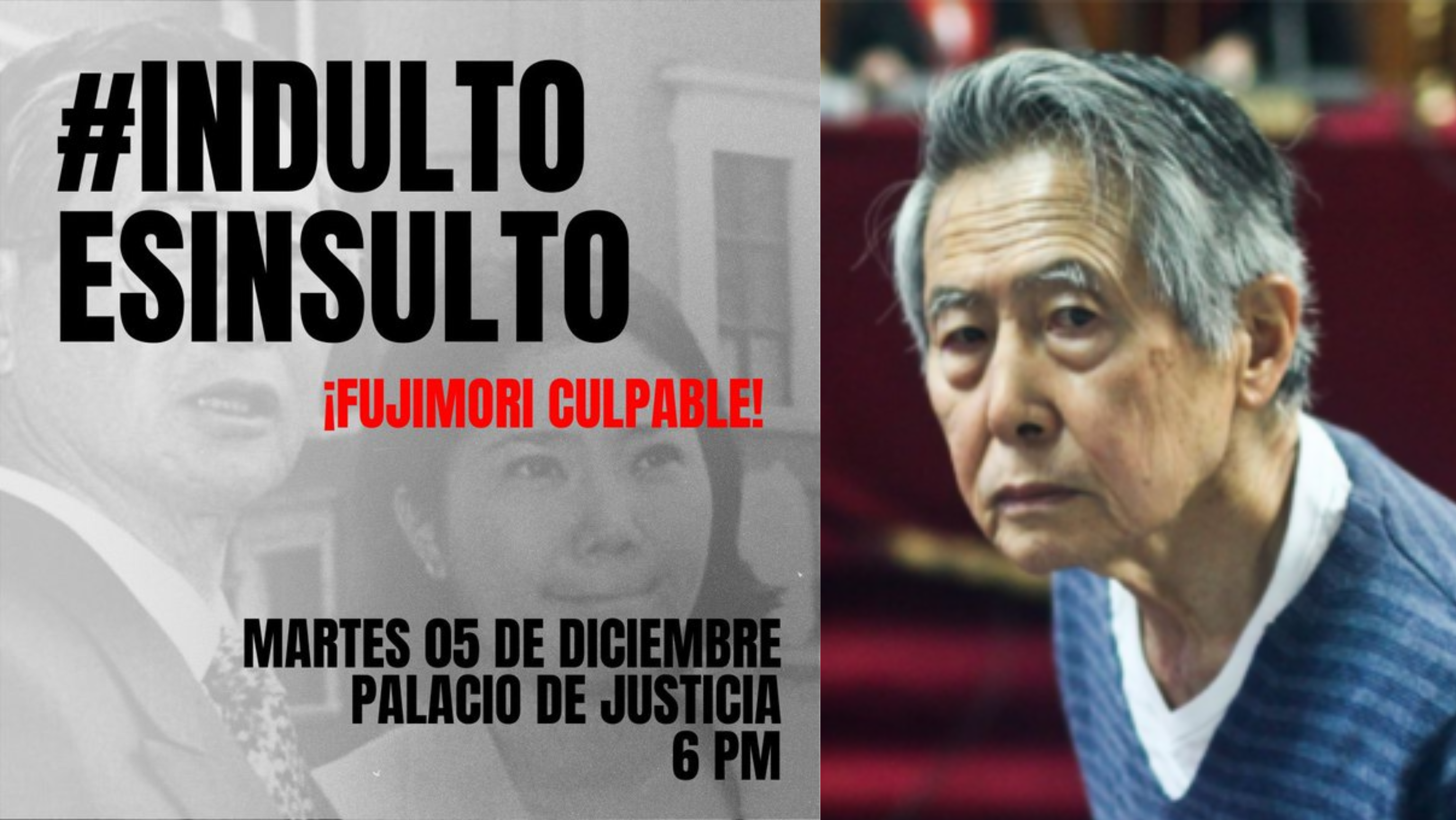 Perú: Convocan manifestaciones en repudio a fallo que ordenó liberación de Alberto Fujimori