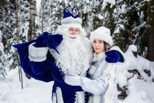 Por qué el Viejo Pascuero ruso es azul y tiene una ayudante