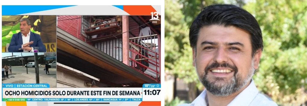Alcalde de Estación Central pide a Canal 13 aclarar cifra de homicidios: «Es importante el rigor periodístico para evitar campañas de  desinformación»