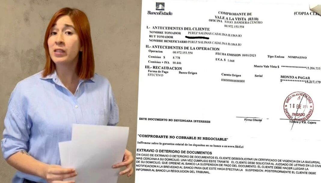 Diputada Catalina Pérez: «No he recibido ningún depósito por más de $15 millones por parte de Daniel Andrade o Democracia Viva»