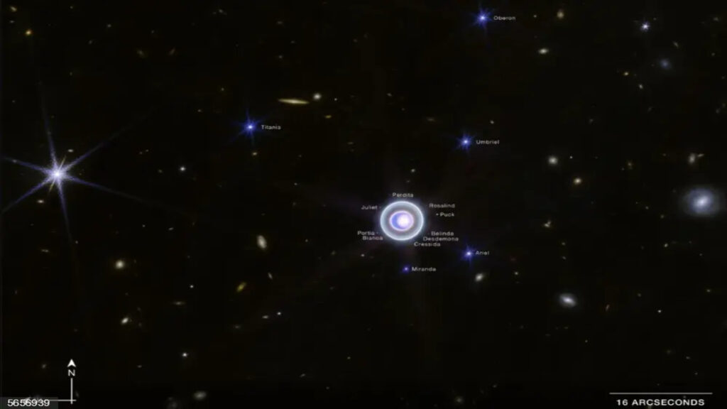 El telescopio James Webb retrata a Urano