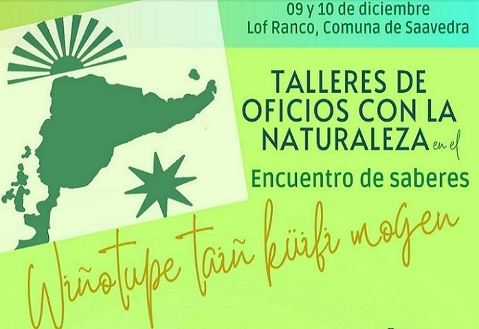 Encuentro de saberes territoriales en el Lafkenmapu con talleres gratuitos, muestra de cine, festival musical y feria de producción local