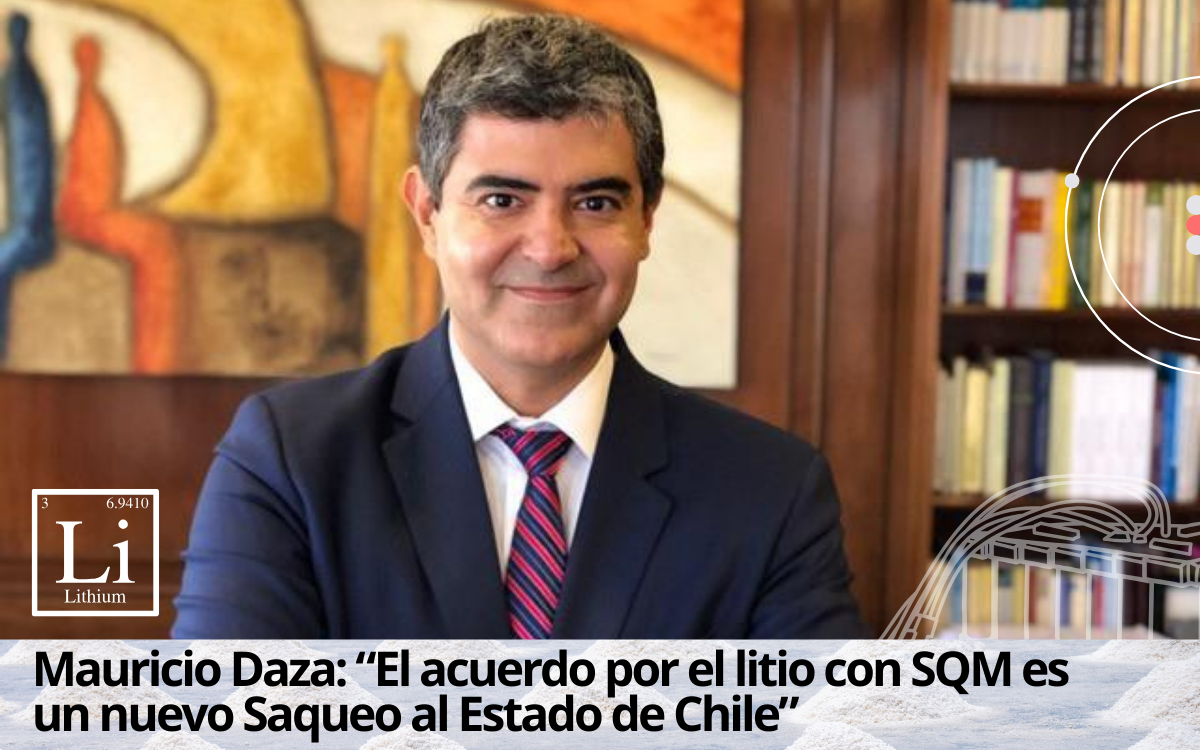 “El acuerdo  por el litio con SQM es un nuevo Saqueo al Estado de Chile”