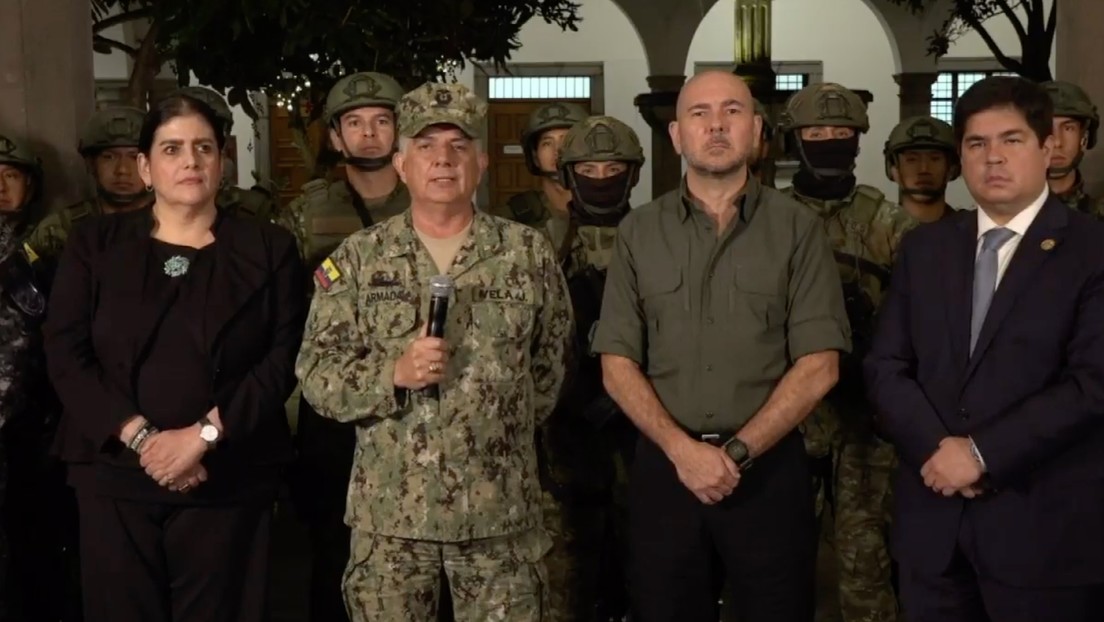 Comando Conjunto de las Fuerzas Armadas de Ecuador: «No vamos a retroceder ni a negociar»