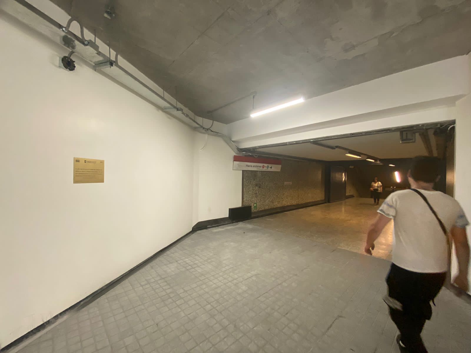 Santiago: Polémica por placa instalada en nuevo acceso a la estación Baquedano del Metro