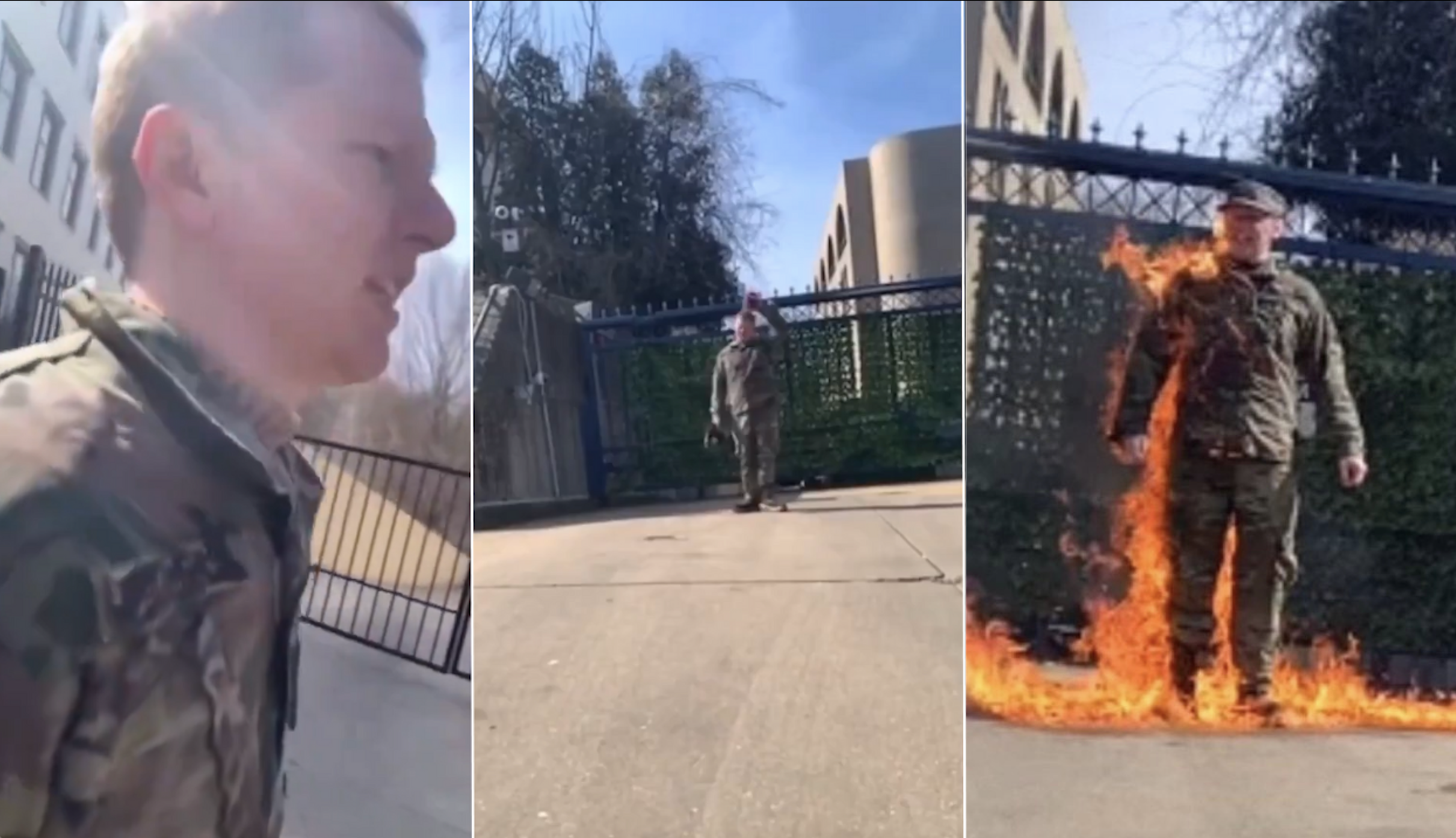 «No voy a seguir siendo parte de este genocidio»: Soldado estadounidense se quemó a lo bonzo frente a la embajada israelí en Washington