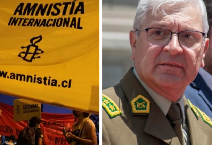 Amnistía Internacional solicita que se remueva al general director de Carabineros Ricardo Yáñez