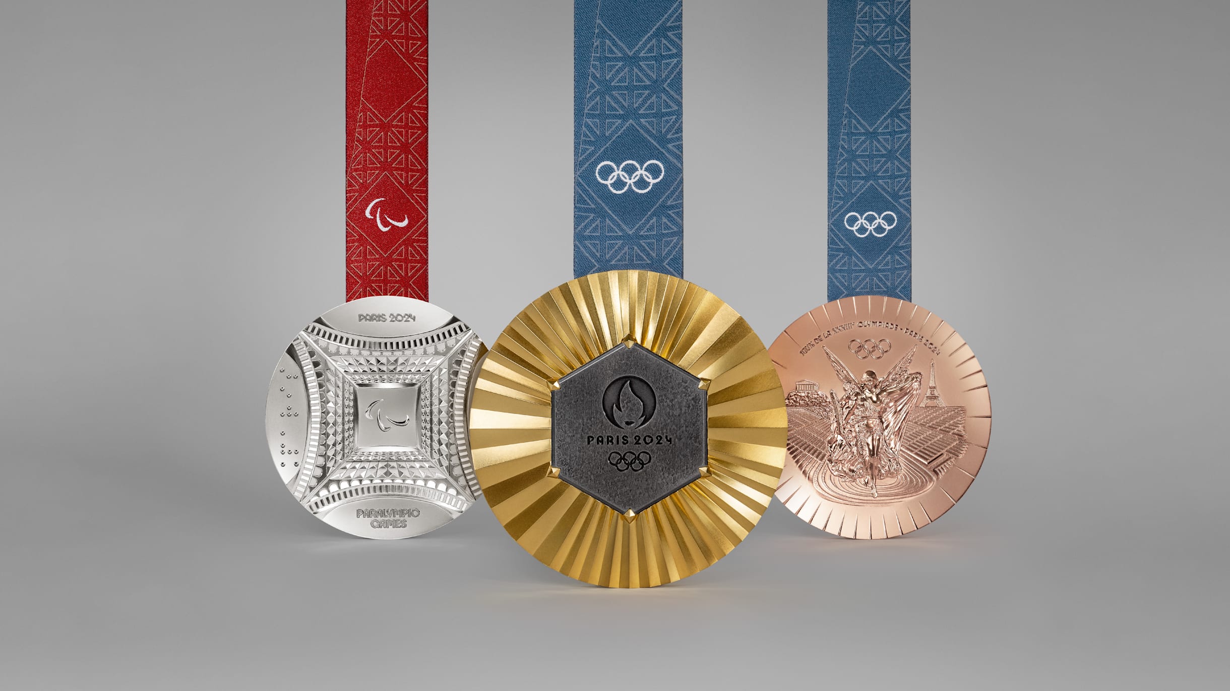 Medallas olímpicas de París 2025 continenen pieza metálica de la Torre