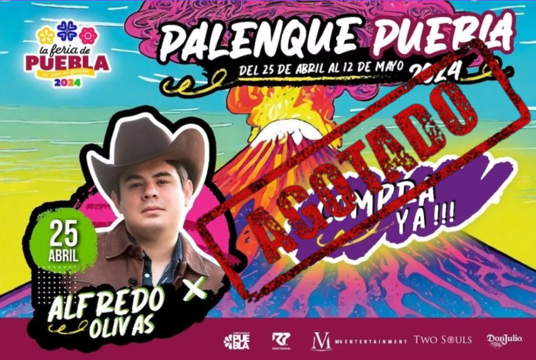 Alfredo Olivas hace sold out en el Palenque de la Feria de Puebla