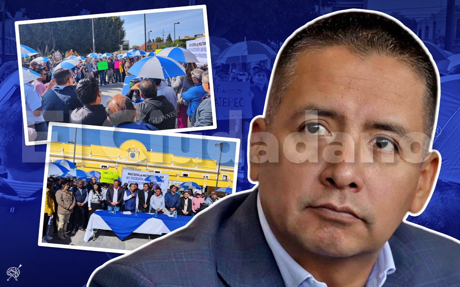Militantes y aspirantes del PAN protestan contra reelección de Edmundo Tlatehui