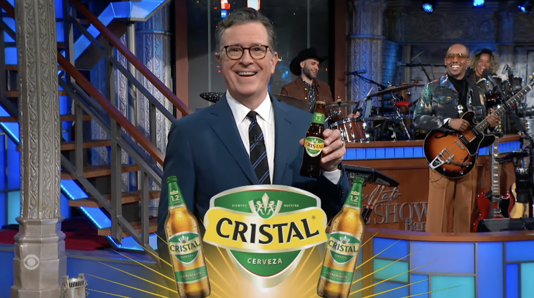 Los virales comerciales de Cerveza Cristal en Star Wars llegaron hasta el late de Stephen Colbert en Estados Unidos