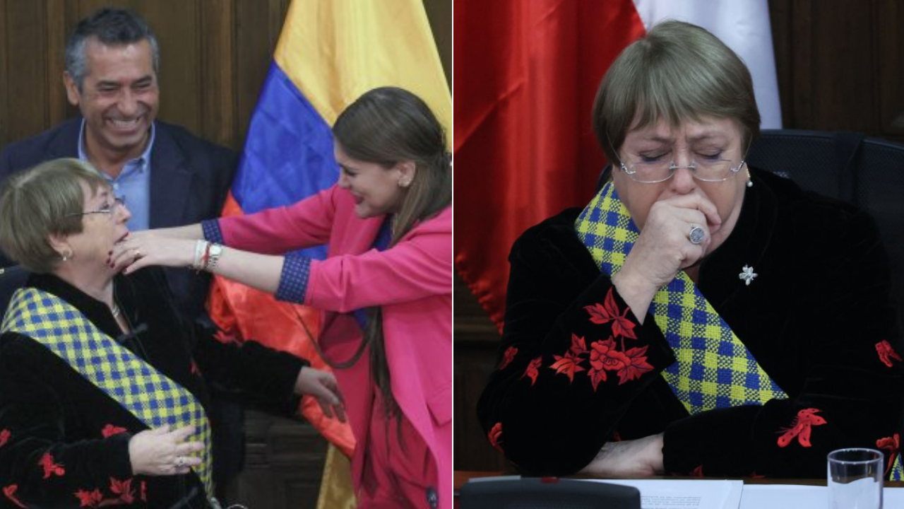 «El nervio por ponerme una banda de nuevo»: La aplaudida broma de Bachelet al recibir condecoración del Parlamento Andino