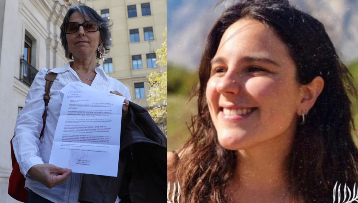 Madre de Catalina Cayazaya entregó carta al pdte. Boric solicitando mayor fiscalización a las instituciones en materia de salud mental