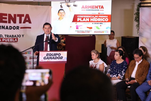 Armenta reitera compromiso con poblanos sobre tema de agua