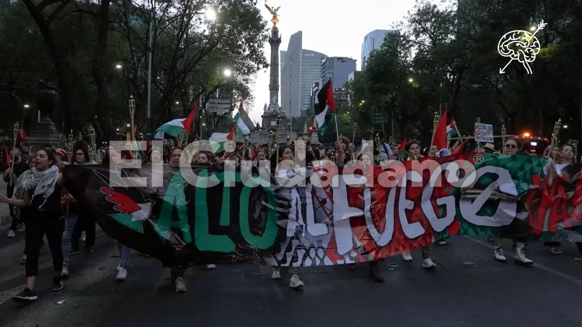 En México se movilizan contra violencia en Gaza y política exterior de Israel
